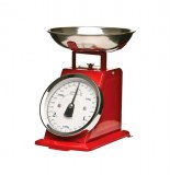 Balance de cuisine mécanique - rouge