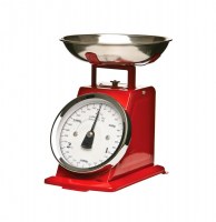 Balance de cuisine mécanique - rouge