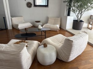 Fauteuils compressé dans le style Togo