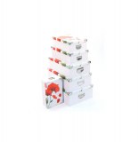 Boîtes de rangement - lot de 6 - coquelicots - rangement décoration