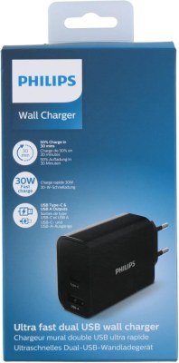 Chargeurs Secteur Philips USB Rapide 30W – Sorties USB-C et USB-A ( LOT de 50 pièces mi...)