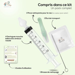 Seringue Nasale Bebe Mouche Nez Enfant lot de 311 pièces