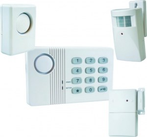 Alarme de maison sans Fil 4 à 5 pièces MN mouvement + intrusion + sirène extérieure