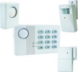 Alarme de maison sans Fil 4 à 5 pièces MN mouvement + intrusion + sirène extérieure