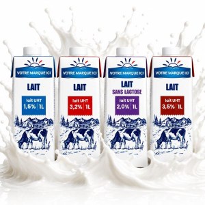 Fournisseur de lait UHT européen