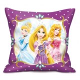 Coussin 35 cm - princesses disney - violet
