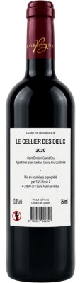 AOC Saint-Emilion Grand Cru Le Cellier des Dieux rouge 2020 75cl