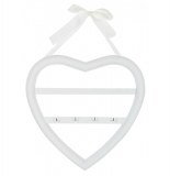 Porte bijoux mural coeur - assorti de couleurs - support à suspendre