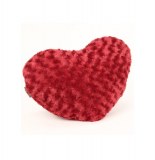 Coussin coeur extra doux - rouge - chauffe mains 2 emplacements