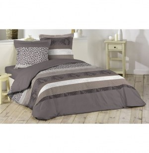 Parure de couette 100% coton 57 fils - 220 x 240 cm - serpentine