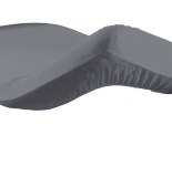 Drap housse 160 x 200 cm - gris souris - 100% coton 57 fils