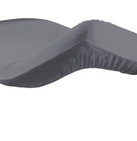 Drap housse 160 x 200 cm - gris souris - 100% coton 57 fils