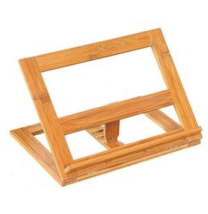 Support livre de cuisine en bambou - porte livre de recettes
