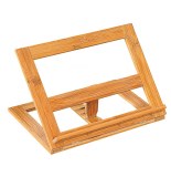 Support livre de cuisine en bambou - porte livre de recettes