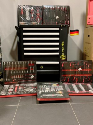 SERVANTE D'ATELIER ALPINA+ 419 Outils 7/7 PROFESSIONNEL Chrome Vanadium