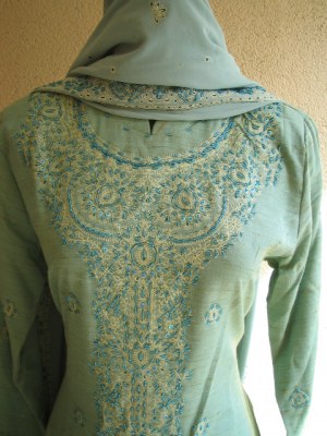 Tenue indienne tunique + pantalon + chale