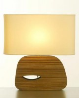 LAMPE EN BOIS STYLE ANNEES 50