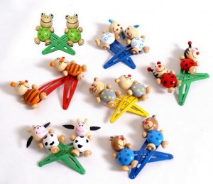 Lot de 14 Barrettes à Cheveux "Animaux"