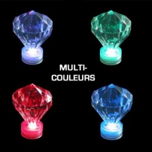 Lampion LED Submersible Diamant Multicouleurs