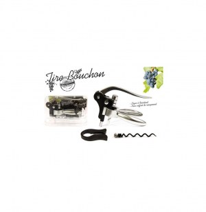 Tire-bouchon en boîte de rangement - coupe capsule