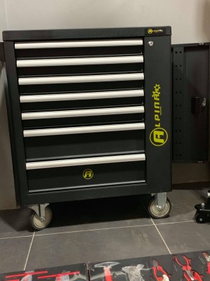 SERVANTE D'ATELIER ALPINA+ 419 Outils 7/7 PROFESSIONNEL Chrome Vanadium