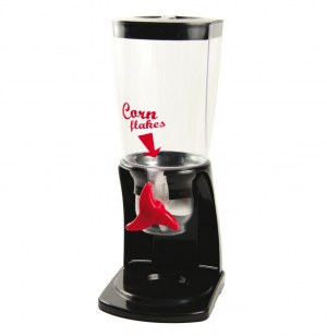 Distributeur de céréales - noir - grand verseur petit déjeuner