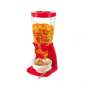 Distributeur de céréales - rouge - grand verseur petit déjeuner