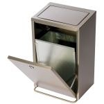 Poubelle murale inox 30L
