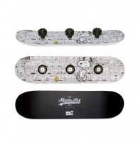 Patère skateboard murale - snoopy - porte manteaux skate art