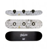 Patère skateboard murale - snoopy - porte manteaux skate art