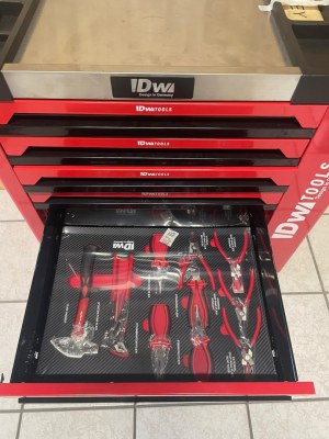 Servante d’atelier DW TOOLS 6 tiroirs + placard latéral