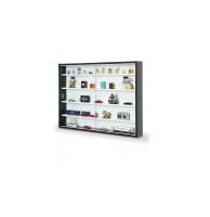 Vitrine murale pour miniatures - noir - etagère pour objets de décor