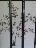 Paravent japonais traditionnel bambou 3 PANS