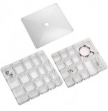 Organisateur de bijoux - boite à bijoux 2 niveaux - 40 emplacements