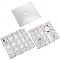 Organisateur de bijoux - boite à bijoux 2 niveaux - 40 emplacements