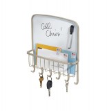 Porte clés et courrier - interdesign - rangement mural avec tableau b