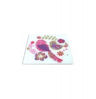 Dessous de plat en verre - décoration de table oiseau - pioupiou