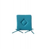 Galette de chaise 40 x 40 cm - bleu