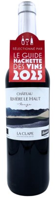 AOC La Clape Château Rivière le Haut rouge 2022 75cl (1 étoile Guide Hachette des Vins...)