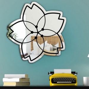 Miroirs muraux fleurs