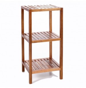 Etagère 3 plateaux - bambou - meuble de rangement