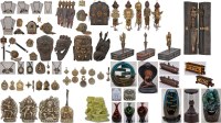 Lot 1044 Pièces Décoration Rituel Tibétain Bouddhiste Import Népal Grossiste Revendeur...