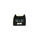 Porte-éponge - support éponge en céramique décor chat - assorti de