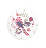 Horloge ambiance pioupiou - 30 cm - pendule en bois - déco oiseau