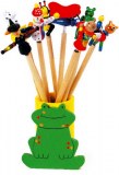 Lot de 10 Crayons avec Figurines sur Ressort