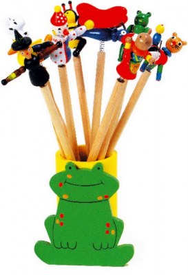 Lot de 10 Crayons avec Figurines sur Ressort
