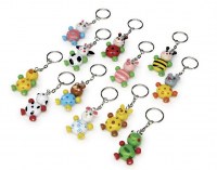 Lot de 12 Porte-clés «Bébé animaux»