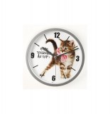 Horloge chat fun - d 22 cm - assorti de modèles