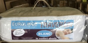 Traversin Envoppe 100% Coton Intérieur 100% Polyester