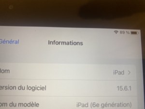 IPAD 6 32 go grade A